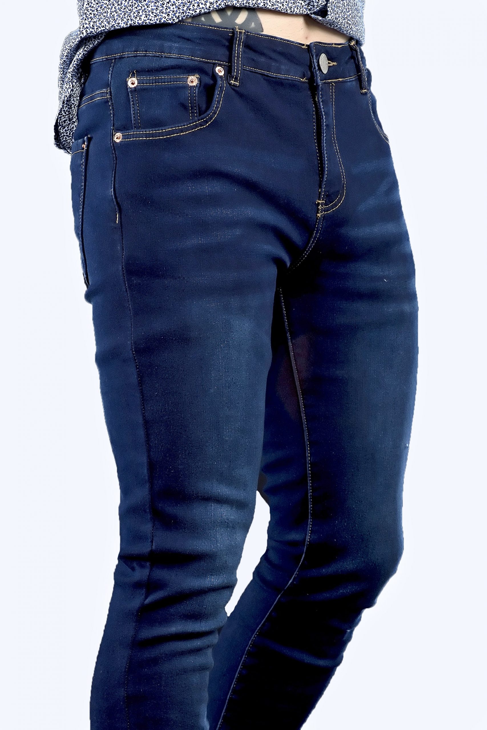 Jeans skinny azul polar interior - Imagen 3