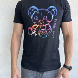 Polera negra Teddy bear
