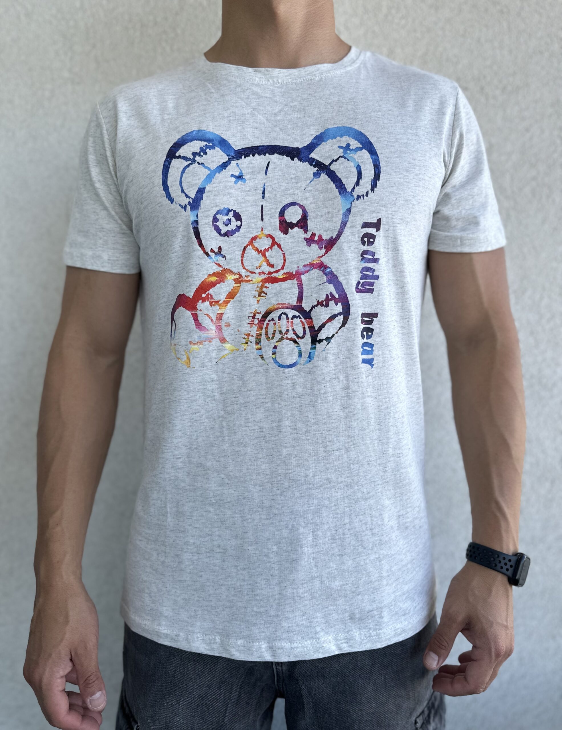 Polera gris Teddy bear