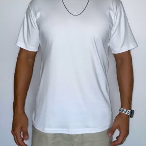 Polera premiun blanca algodón pima Boa Facha