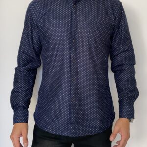 Camisa interior de polar cuadros blancos