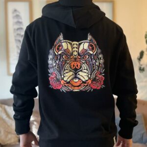Polerón canguro modelo Colorful Pitbull UNISEX