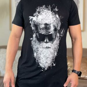 Polera tela viscosa longfit modelo Poseidón