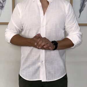 Camisa lino blanca