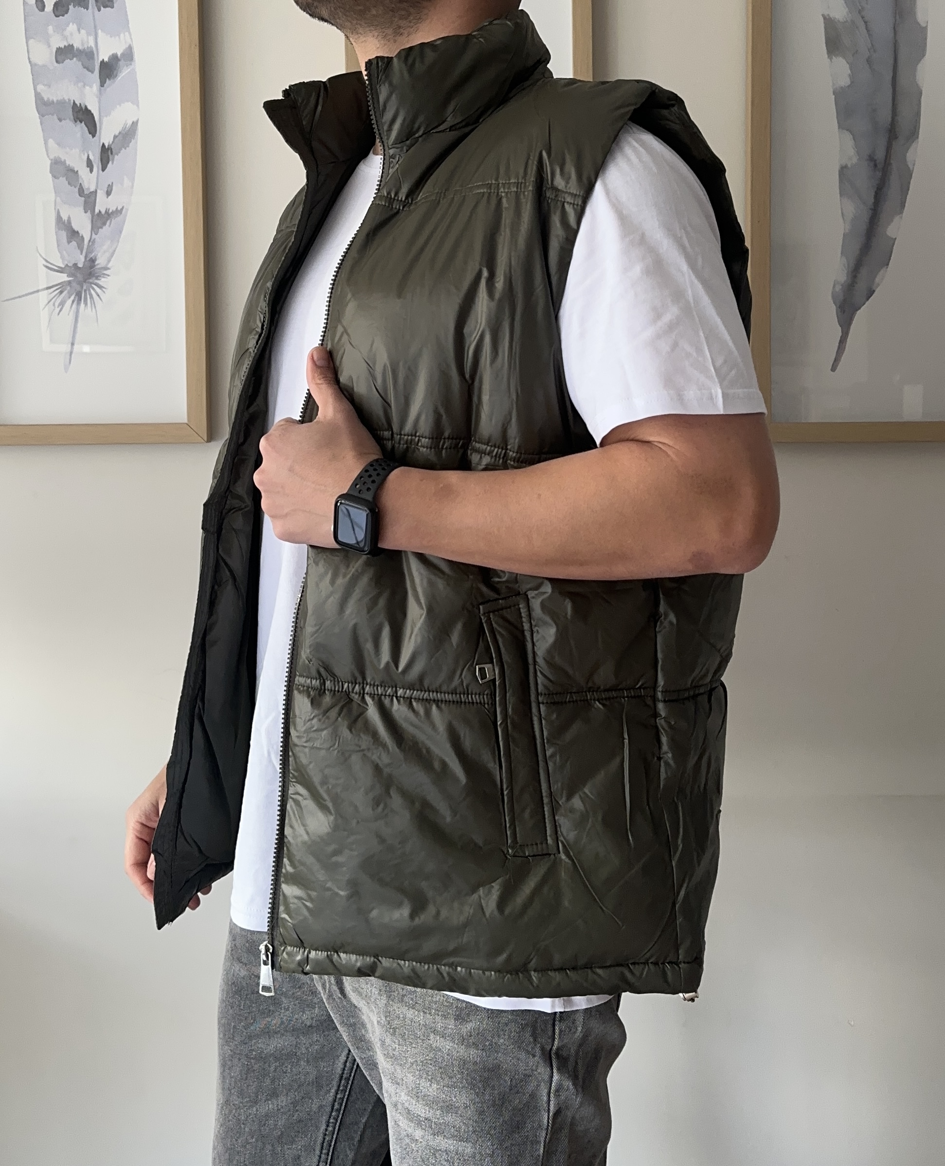 Chaqueta sin mangas verde - Imagen 2
