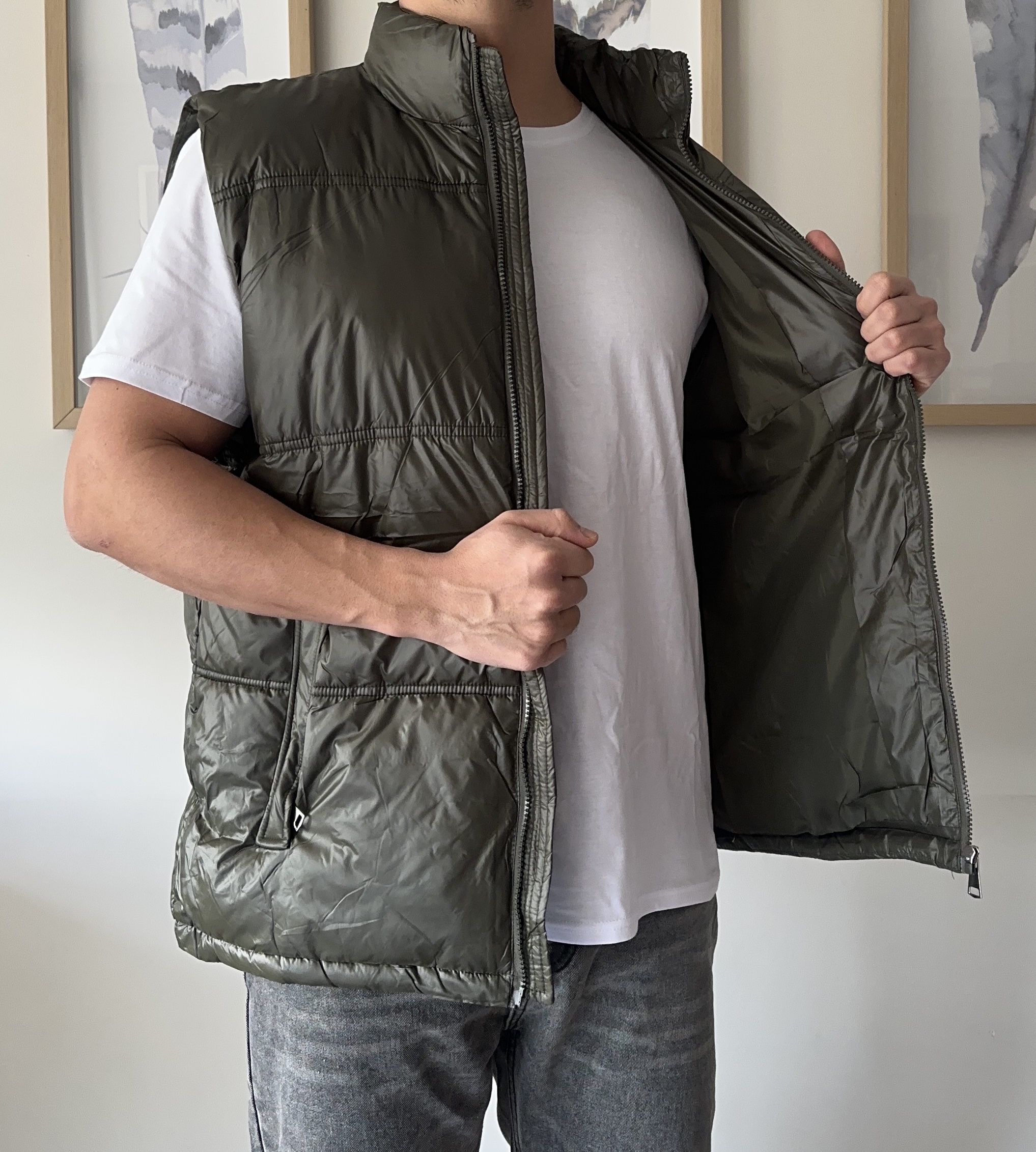 Chaqueta sin mangas verde - Imagen 4