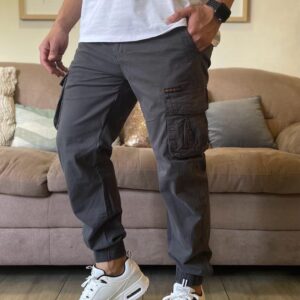 Jogger cargo gris oscuro