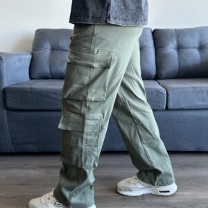 Jogger cargo Wide Fit verde