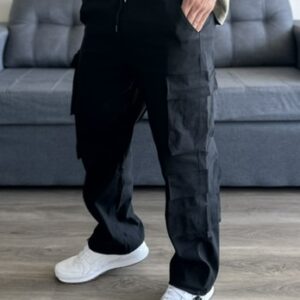 Jogger cargo Wide Fit negro