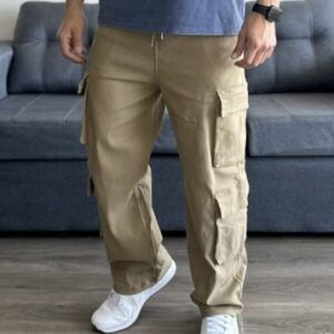 Jogger cargo Wide Fit beige