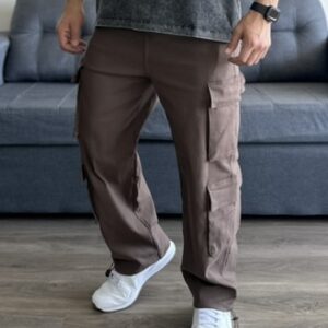 Jogger cargo Wide Fit café