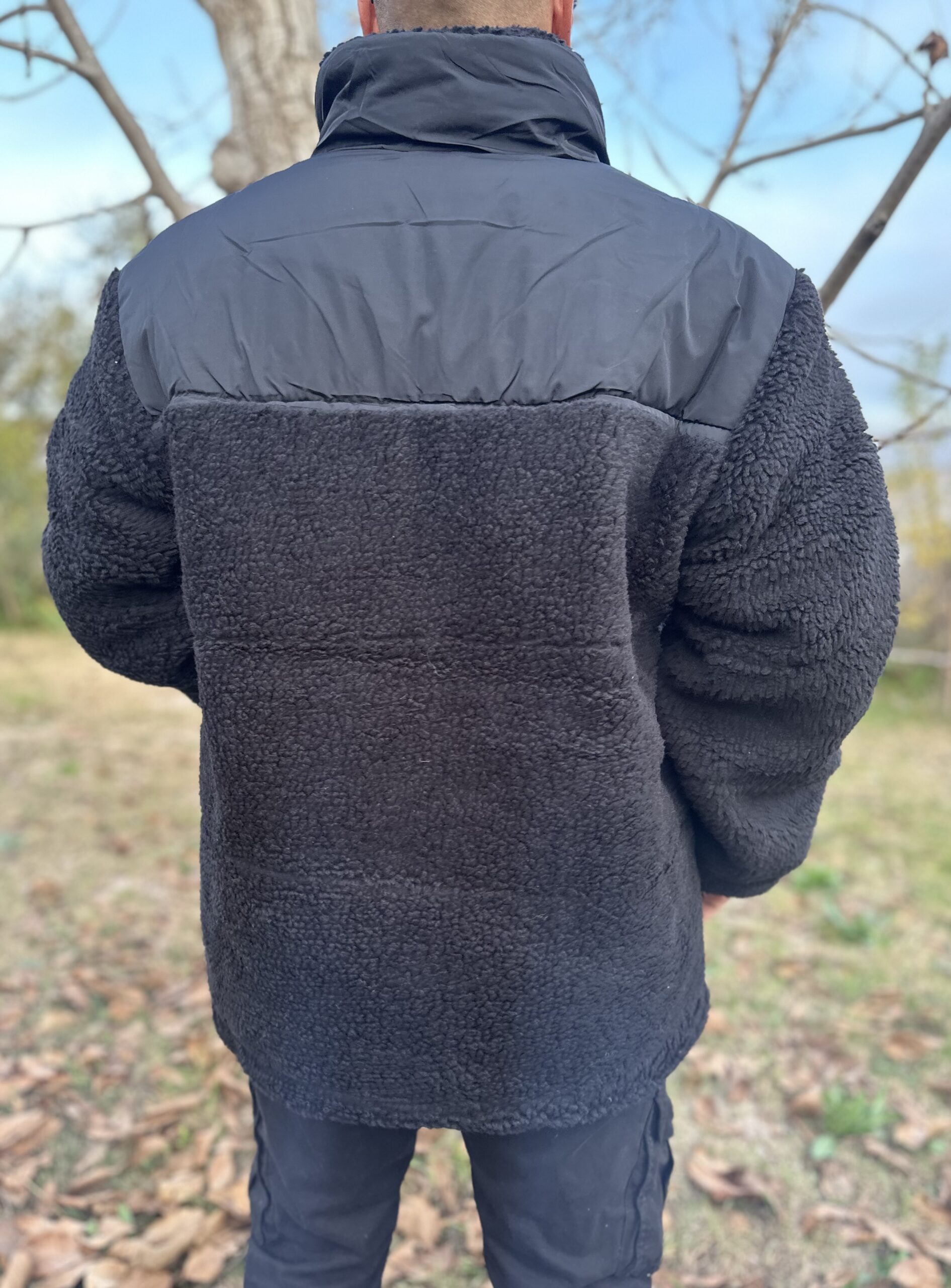 CHAQUETA POLAR SHERPA NEGRO - Imagen 3